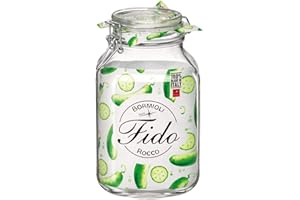 BORMIOLI ROCCO Bormioli 0810454 Bocal hermétique en Verre FIDO, 3L, Transparent