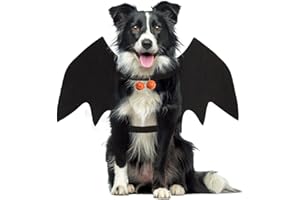 VFY Fledermausflügel Hund Halloween, Fledermaus Kostüm Hund, Fledermausflügel Hund, Halloween Kostüm Hunde Fledermaus, Hundekostüm Halloween,M