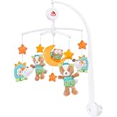 Fehn Music Mobile Forest - Baby Sleep Aid with Forest Animals - Baby Mobile Jukebox Melody - Babies drink from 0-5 Months