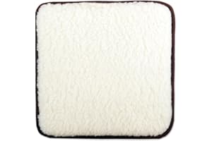 Bestlivings Cojín acolchado para silla, 36 x 36 cm, color crema y beige