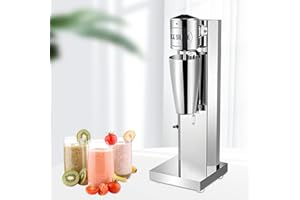 YJINGRUI Mezclador de Bebidas con Frutas 280W Eléctrico Batidora de Batidos Máquina de Acero Inoxidable para Hacer Batidos Cócteles Zumo Cremas 16,000 rpm Bajo Ruido de Potencia 850ml (un cabezal)