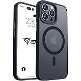 Babilden iPhone i&ccedil;in Kılıf Kamera Korumalı Magsafe Wireless Şarj &Ouml;zellikli Mat Şeffaf Renkli Kılıf (iPhone 12/12 Pro Siyah)