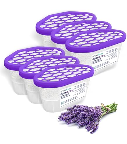 Lot De 6 Déshumidificateurs Pour Armoire - 180g Chacun - Anti-humidité, Anti-moisissure - Pour Placards, Caravanes, Bateaux