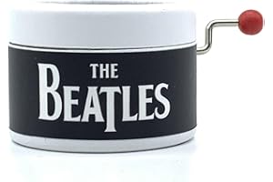 ESDEMUSICA BY ROCÍO Cajita de Música Hecha a Mano - Let It Be, Diseño Redondo, Manivela Manual, Melodía Clásica, Decoración Compacta, Regalo Perfecto