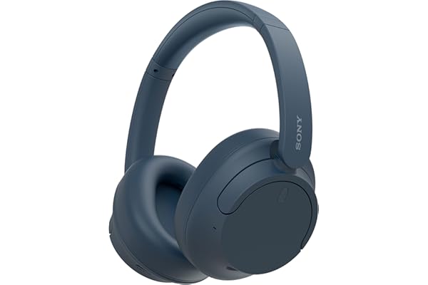 Sony WH-CH720N Auriculares Inalámbricos Bluetooth Noise Cancelling de Diadema, Sonido de, modo Sonido Ambiente, Diseño Ligero, hasta 50 horas de batería, iOS y Android - Azul
