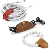 Londo OTTO337 Hörlurar och kabelorganisatör i äkta läder