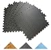 Produktbild Sosila Schutzmatten 6er Set, 60x60x1cm, wasserdichte anti-rutsch Trainingsmatten, Unterlegmatten, Fitnessmatten, Bodenschutzmatten, Bodenauflagen, für Bodenschutz, Büro, Sport, Fitnessraum, Yoga, Keller, Matten Schutz vor Dellen, Kälte, Flüssigkeit (Holzoptik, 60 x 60x 1 cm)