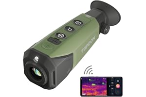 TOPDON TS004 Thermal Monocular, 13mm 320x240 (50 Hz) Night Vision, 11-Hour Battery Life Vision, IP67 Waterproof Thermal Imaging Monocular for Hunting, Supported Wireless Connection
