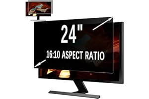 MoSuul Schermo di Privacy per Computer da 24 Pollici, anti spia antiriflesso e anti luce blu, protezione schermo, Filtro Antiriflesso Protezione, Gli Occhi Monitor Desktop Widescreen 24'' 16:10