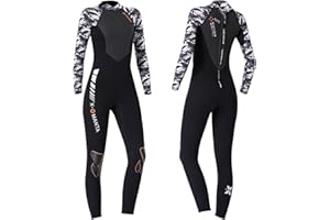 SK Studio Womens Wetsuit 3MM Neoprene Winter Swimwear Warm Diving Snorkeling Surfing Swimwear