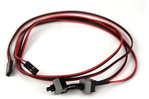 YTIan 2pcs Carte mère ATX Ordinateur PC Commutateur On/Off/Reset Puissance Câble/50cm