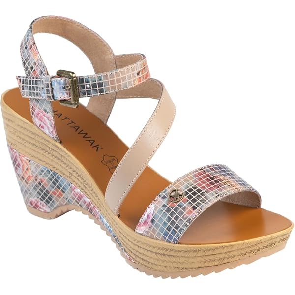 Sandales Compensées Femme été CHATTAWAK Sandale 9-ZHOE Blanc La
