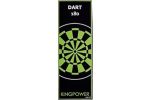 ‎KINGPOWER Kingpower Dart Teppich Target Oche Matte Steeldart Dartpfeile Dartboard Zubehör Dartteppich Darts Abwurflinie Schutz Gummi Boden Dartscheibe Grün 237 x 80 cm