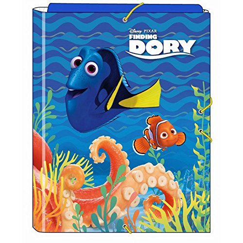 Buscando a Dory Le monde de Dory - Classeur Folio élastiques avec 3 rabats (Safta 511637068)