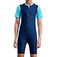 Boldfit Swimming Costume for Kids Swimming Dress One Piece Swimming Costume for Boys Swim Suit for Kids Boys for Swimming, Diving Kids Swimming Dress for Boys Swimwear Blue