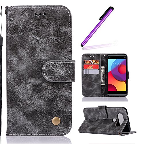 LG V30 Flip-Hülle Mit Kartenfach | PU Leder Case Mit Ständerfunktion | Inkl. Touch-Stift