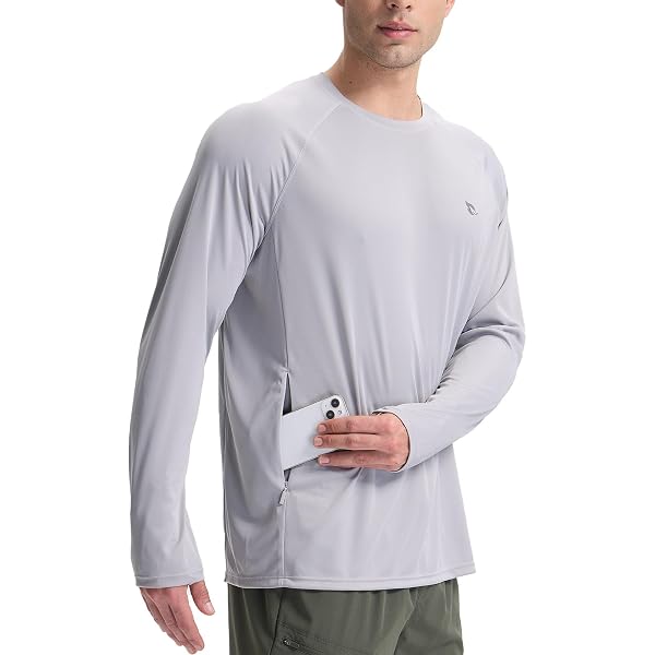 NORTHYARD UV-Shirt Herren UPF 50+ - Langarm, Schnell Trocknend, Atmungsaktiv, Für Schwimmen, Laufen & Outdoor