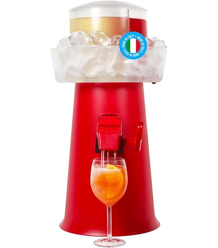 Dispenser Bevande Da 4L Con Rubinetto Antigoccia E Scomparto Ghiaccio - Per Feste, Picnic E Uso Quotidiano, Facile Da Pulire