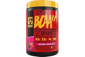 MUTANT BCAA 9.7 | Supplement BCAA Powder with Micronized Amino Acid and Electrolyte Support Stack | 1044g (2.30 lb) | Fruit Punch