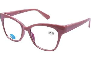 DOOViC Blaulichtfilter Lesebrille/Brille ohne Sehstärke Quadratisch Rahmen (4Farben) MSD002