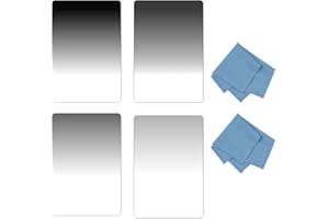 SIOTI Filtre ND, Filtre Gradient carré ND 4X6''(100X150mm) avec Gradient ND2 et Gradient ND4 et Gradient ND8 et Gradient 16 pour Support Hitech Sioti Cokin Z Lee (G.ND)