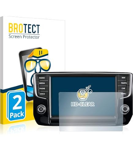 BROTECT 2 Stück Schutzfolie Für Volkswagen Passat B8 Digital Cockpit 10,25 Zoll – Ultraklar, Kratzfest & Made In Germany