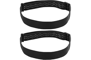 TINOALY 2pz Cinghia per Lampada Frontale, Fascia Nera per Lampada Frontale Supporto per Lampada Frontale Di Ricambio per La Maggior Parte Dei Black Diamond Petzl Princeton Tec Fenix