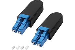 XMSJSIY LC/UPC LWL tester Loopback wtyczka Duplex Singlemode LC 9/125 Tester Connector Standard LWL Circuitors Signal Test LC Adapter do zastosowania testowego - 2 szt