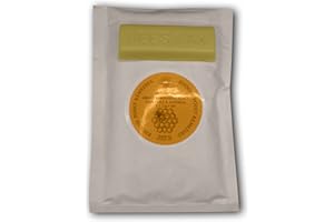 RHOOSE POINT REMEDIES Pure British Beeswax Blocks 100% Natural Organic Bees Wax 20-25 Grams – Triple Filtered for Making Your own Candles, Leather Polish, Wood Polish, Wax Melts, lotions, balms & Creams (1 Single Block)