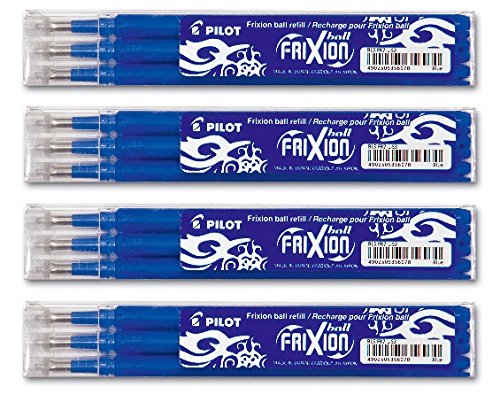 Tintenrollermine Frixion BLS-FR7, 0,4mm, blau, 4 x 3er Set