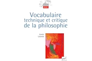 Vocabulaire technique et critique de la philosophie