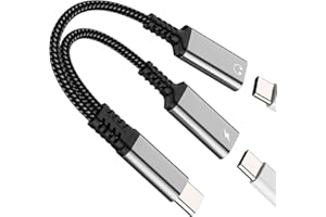 WASRUYI Adattatore Cuffie USB C Jack Sdoppiatore Cavo Aux Audio e Ricarica per iPhone16 15Pro per Apple compatibile per Samsung S22 S23 Doppio Tipo C Auricolari Splitter Caricatore Accessori Headphone Adapter