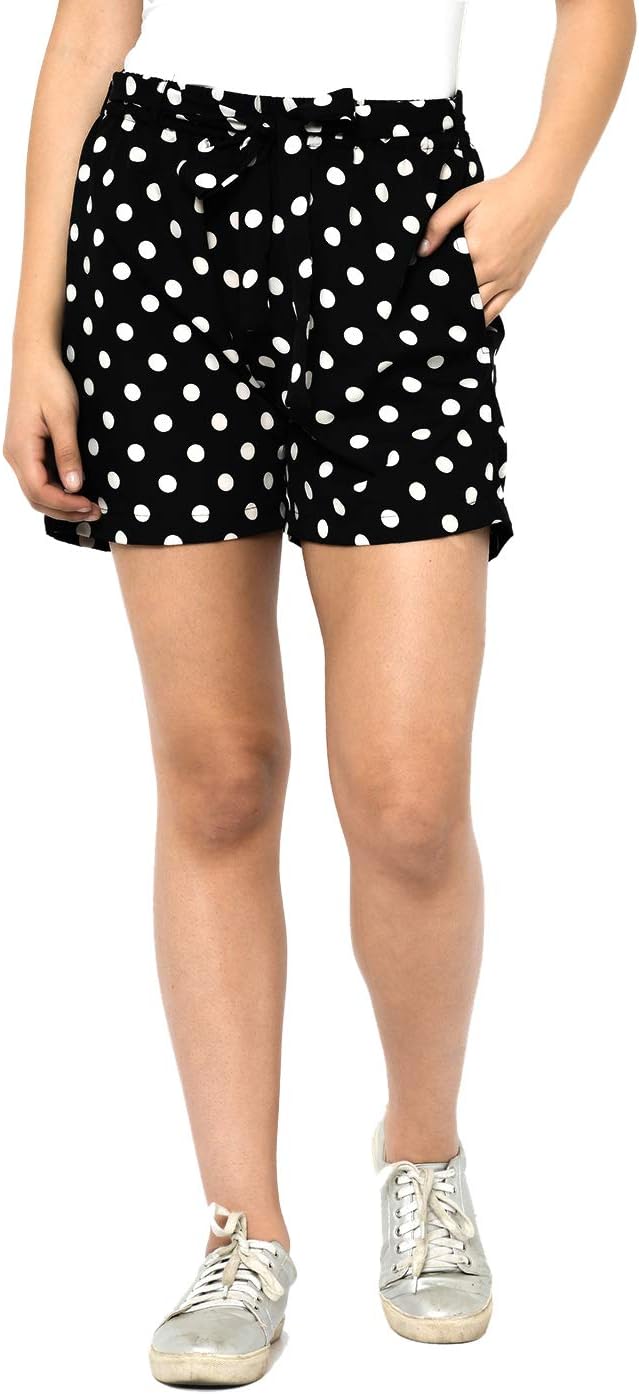 My SwagWomen's Floral Print Daily Use Casual Outdoor Shorts with 2 Pockets