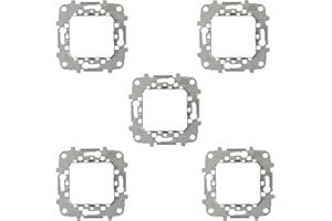 RASMACOR | Pack de 5 Bastidores para mecanismos Niessen Zenit | Bastidor empotrar metálico | Sin Garras | Ref N2271.9 | Pack 5 unidades