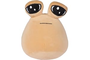 Zinueen Pou Pluszowa Miękka Poduszka Alien - Kawaii 22 cm wypchana zabawka, prezent urodzinowy dla dzieci z dużymi oczami, pluszowe poduszki kosmita