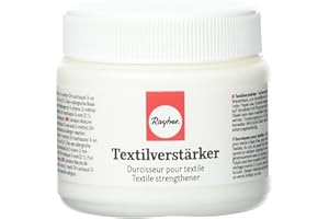 Rayher Hobby 34504000 - Amplificatore per tessuti, barattolo da 150 ml, rinforzante per tessuti, abbigliamento, lana, pelle, carta, ecc.