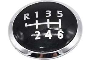 YUCHENSHLP Car 6 Speed Gear Shift Knob Stick Cover Emblem Badge Cap Trim for VW Transporter T5/T6