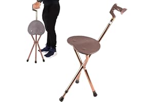 ‎AIRM HEALTH AIRM Heath Gehstock mit Sitz für Männer Kapazität, große Sitzbrett Faltbare Sitzstange, Cane und Hocker Dual-use für ältere Männer