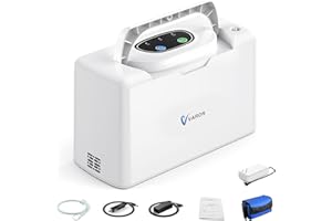 Do-Electr 3L / min Concentrador de Oxígeno, 30%(±2.5%) Máquina de Oxígeno Portátil con Batería de uso Continuo Durante 1,5 horas para Viajar Montado en Coche y uso Doméstico