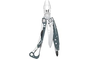 Leatherman Skeletool - Herramienta multiusos resistente con 7 herramientas esenciales incluyendo un abridor de botellas, para aventuras al aire libre hecha en los EE.UU., en azul columbia