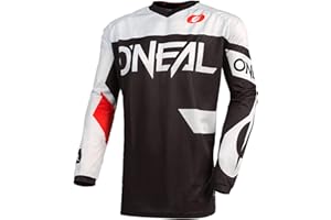 O'NEAL | Maglia Motocross | Enduro Motorcycle | vestibilità per la Massima libertà di Movimento, Protezione Gomito Cucita, Traspirante | Element Jersey Classic | Adulto | Nero