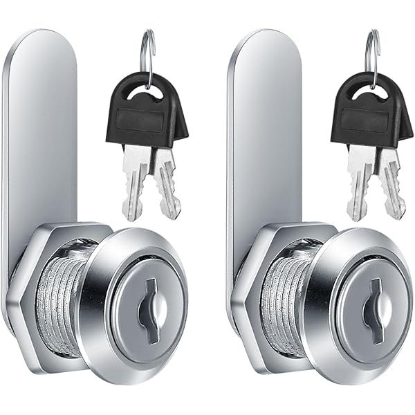 Serratura Per Armadietto 16mm Con 5 Chiavi E Piastre - Per Cassetta Postale, Mobili E Porte