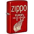 Zippo Classic Lighter Model 49586 Zippo Fluid For All Ligthers Retro Design | Windproof | Metal Material - Red Matte, One Size