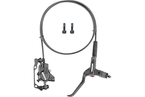 ENGWE MTB Bike Disc Brake Set, Aluminum Alloy Hydraulic Disc Brake for Mountain Bike, Road Bike, Bicycle Brakes levers with Fixing Screws