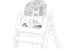 Stokke Coussin pour Steps Baby Set, Waves Grey - Accessoire Confortable Steps Baby Set - Doux, Facile à Nettoyer, matériau imperméable - Coton Lavable en Machine