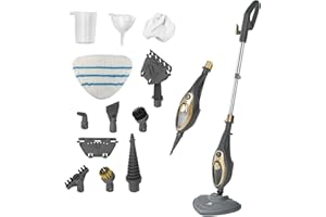 ‎SUPERLEX SUPERLEX Dampfreiniger Dampfbesen Dampf Mop 15-in-1 Multifunktions Boden&Hand-dampfreiniger 1500W Blau, Reiniger für Tiefenreinigung Böden Hartholz Fliesen