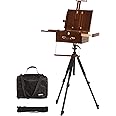 Chevalet de table en bois tiroir et palette compartiments de rangement pliable | Leroy Merlin