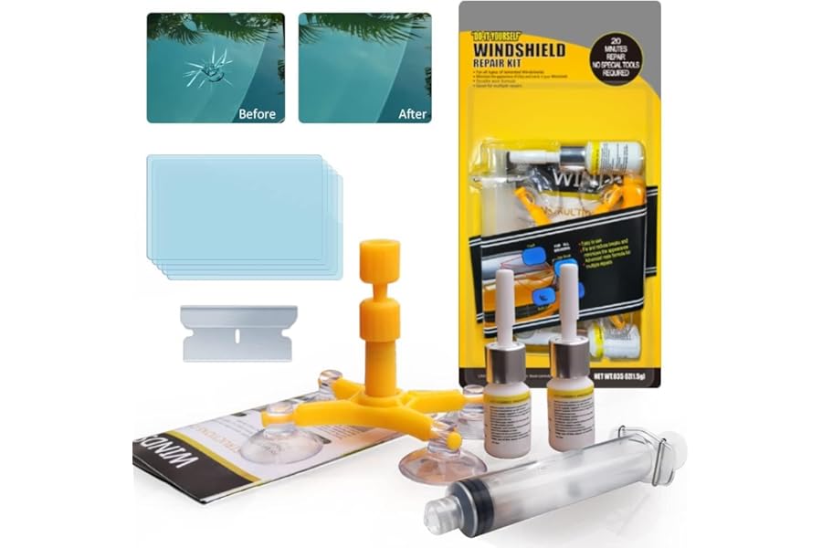 Manelord Car Windscreen Repair Kit for Auto Windshield Chips and Cracks