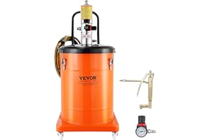 ‎VEVOR VEVOR Fettpumpe 40L Luftbetriebene Fettpumpe 0,6–0,8MPa Aluminiumdruckguss-Pumpe -20-100℃ Betriebstemperatur, Pneumatische Fettpumpe NPT-Anschluss Schmierfettpumpe Geeignet für 0-3# Fett