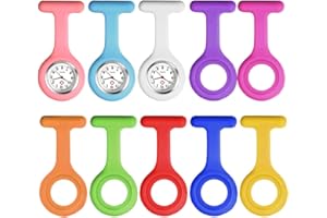 Vegena Nurse Watches, Nurse Watch, Silicone Cases, Nurse's Watch, Fob Pocket Watches, Hands, Care Watch with Clip for Women, Men, Nurse, Doctor